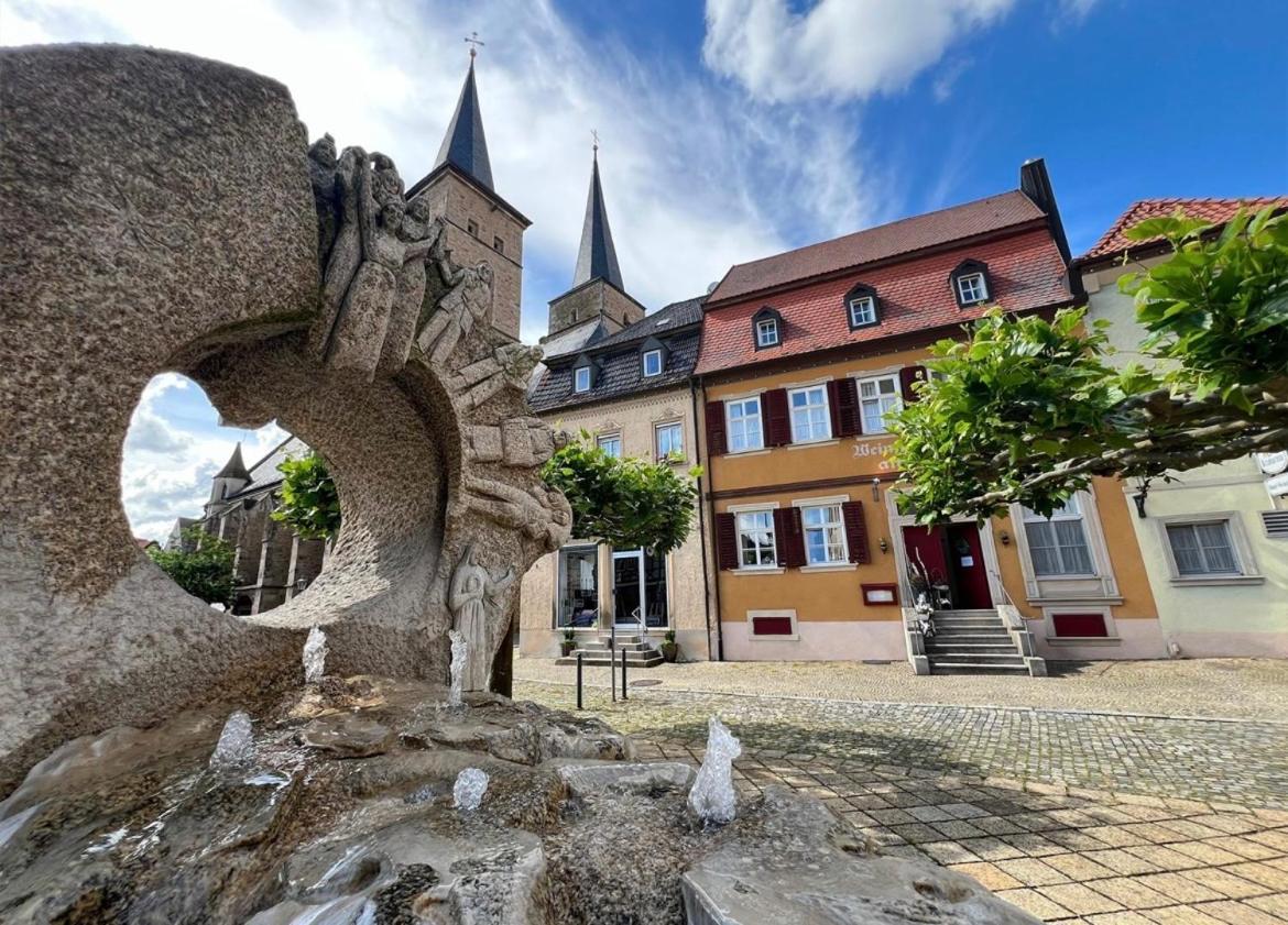 Hotel Weinstube Am Markt Gerolzhofen Exterior foto